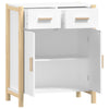 Weißes Sideboard Doruta 62x38x75cm (Holz)