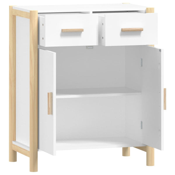 Weißes Sideboard Doruta 62x38x75cm (Holz)