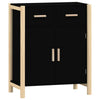 Schwarze Kommode Doruta 62x38x75cm (Holz)
