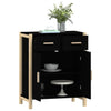 Schwarze Kommode Doruta 62x38x75cm (Holz)
