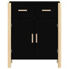 Schwarze Kommode Doruta 62x38x75cm (Holz)
