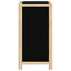Schwarze Kommode Doruta 62x38x75cm (Holz)