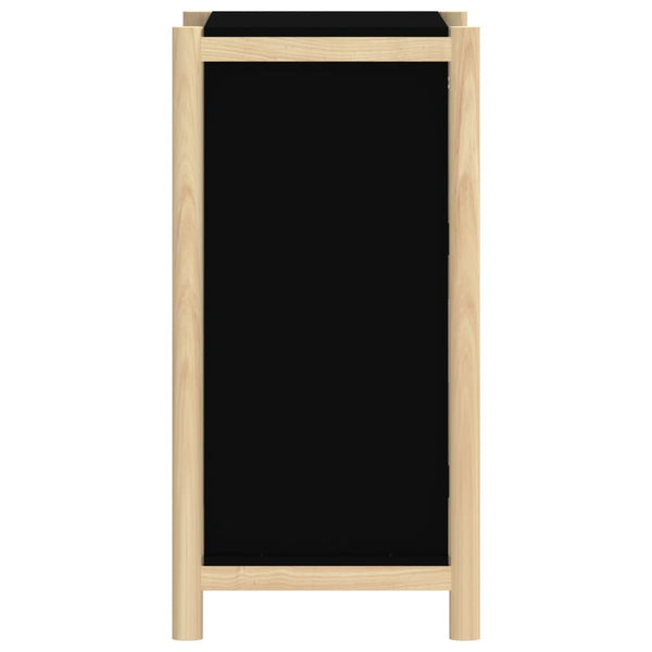 Schwarze Kommode Doruta 62x38x75cm (Holz)