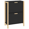 Schwarzer Schuhschrank Tit 57,5x33x80cm (Holz)