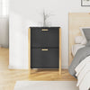 Schwarzer Schuhschrank Tit 57,5x33x80cm (Holz)