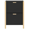 Schwarzer Schuhschrank Tit 57,5x33x80cm (Holz)