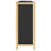 Schwarzer Schuhschrank Tit 57,5x33x80cm (Holz)