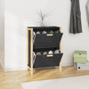Schwarzer Schuhschrank Tit 57,5x33x80cm (Holz)
