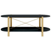 Schwarzer Couchtisch Petra 110x48x40cm (Holz)