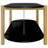 Schwarzer Couchtisch Petra 110x48x40cm (Holz)
