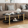 Schwarzer Couchtisch Petra 110x48x40cm (Holz)