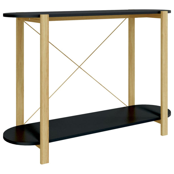 Schwarzer Konsolentisch Verdisan 110x38x75cm (Holz)