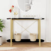 Schwarzer Konsolentisch Verdisan 110x38x75cm (Holz)