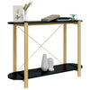 Schwarzer Konsolentisch Verdisan 110x38x75cm (Holz)