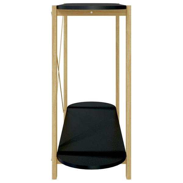Schwarzer Konsolentisch Verdisan 110x38x75cm (Holz)