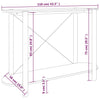 Schwarzer Konsolentisch Verdisan 110x38x75cm (Holz)
