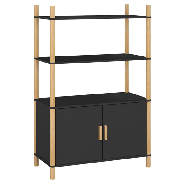 Schwarzer Schrank Marnie 80x40x121cm (Holz)