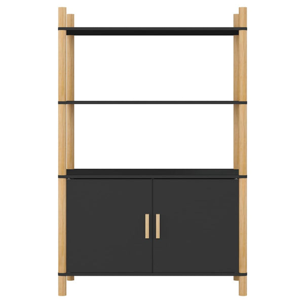Schwarzer Schrank Marnie 80x40x121cm (Holz)