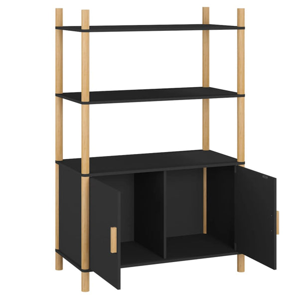 Schwarzer Schrank Marnie 80x40x121cm (Holz)
