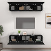 Schwarze TV-Schränke Epsichi 80x30x30cm (4 Stück, Holz)