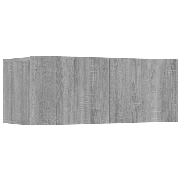 Graue TV-Schränke Epsichi 80x30x30cm (4 Stück Sonoma Holz)
