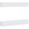 Weiße TV-Wandschränke Epsichi 100x30x30cm (4 Stk.)