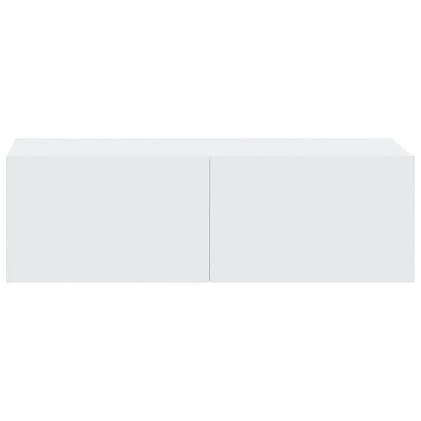 Weiße TV-Wandschränke Epsichi 100x30x30cm (4 Stk.)