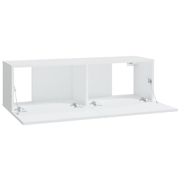Weiße TV-Wandschränke Epsichi 100x30x30cm (4 Stk.)