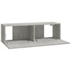 TV-Wandschränke Epsichi 100x30x30cm (4 Stück), betongrau