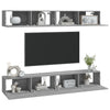 Graue TV-Wandschränke Epsichi 100x30x30cm (4 Stück)