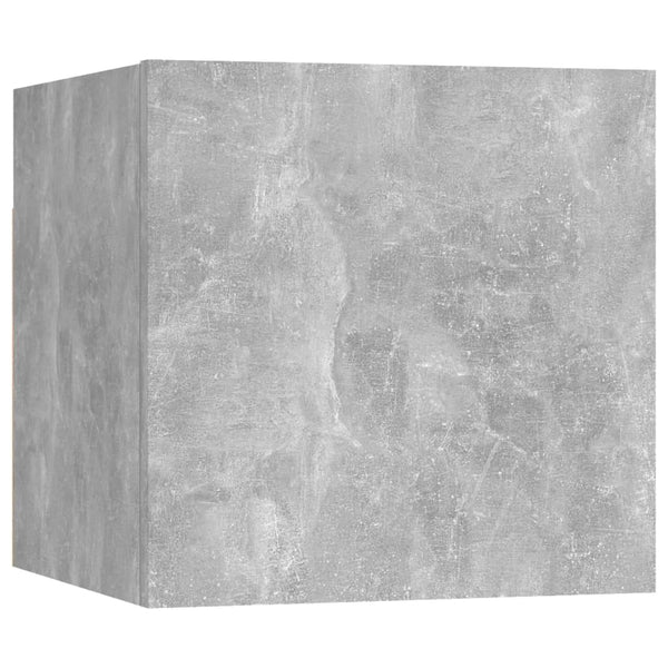 Caiden (6-teilig, Holz) TV-Schrank-Set in Betongrau