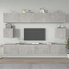 Caiden (6-teilig, Holz) TV-Schrank-Set in Betongrau