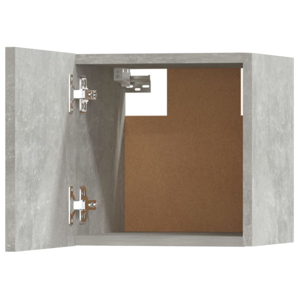 TV-Schrank-Set Casmir in Betongrau (5-teilig, Holz)