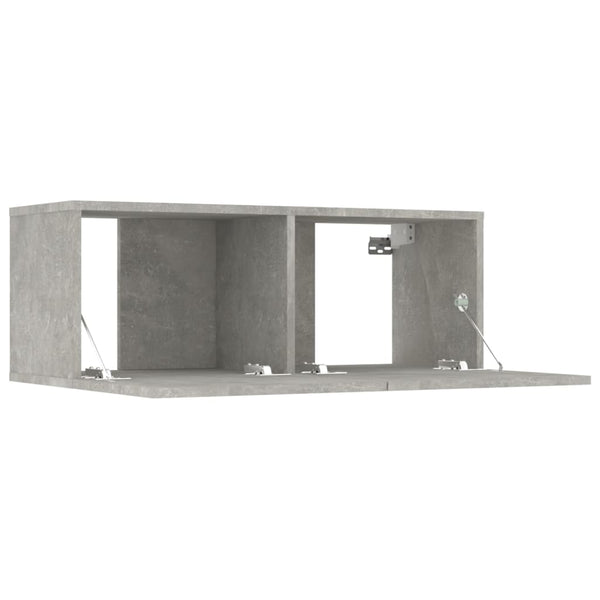 TV-Schrank-Set Casmir in Betongrau (5-teilig, Holz)
