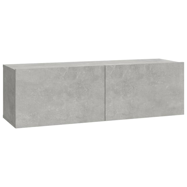 TV-Schrank-Set Lutfia betongrau (5-teilig, Holz)