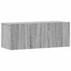 Loretto 3-teiliges TV-Schrank-Set in Grau (Sonoma-Holz)