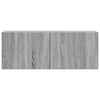 Loretto 3-teiliges TV-Schrank-Set in Grau (Sonoma-Holz)