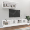 Loretto TV-Möbel-Set in Weiß (3-teilig, aus Holz)