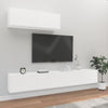 Loretto TV-Möbel-Set in Weiß (3-teilig, aus Holz)
