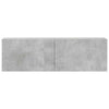TV-Schrank-Set Loretto, Betongrau (3-teilig, Holz)