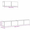 TV-Schrank-Set Loretto, Betongrau (3-teilig, Holz)