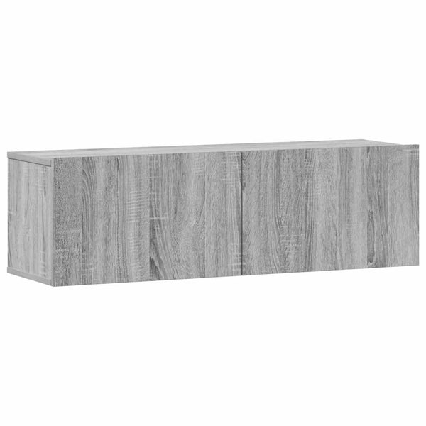 3-teiliges TV-Schrank-Set Loretto, Grau (Sonoma Holzoptik)