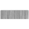 3-teiliges TV-Schrank-Set Loretto, Grau (Sonoma Holzoptik)