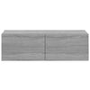 3-teiliges TV-Schrank-Set Loretto, Grau (Sonoma Holzoptik)
