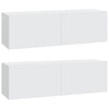 TV-Schrank-Set Areiene, weiß (4-teilig, Holz)