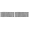 Graues TV-Schrank-Set Areiene (4-teilig, Sonoma Eiche)