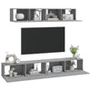 Graues TV-Schrank-Set Areiene (4-teilig, Sonoma Eiche)