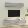 Graues TV-Schrank-Set Areiene (4-teilig, Sonoma Eiche)