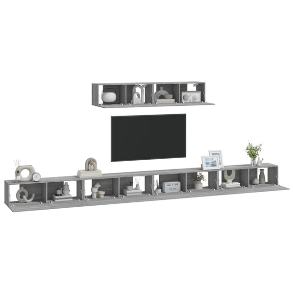 TV-Schrank-Set Bucuroiu 6-teilig (Sonoma-Eiche)