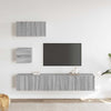 Graues TV-Schrank-Set Bindar 4-teilig (Sonoma-Holz)